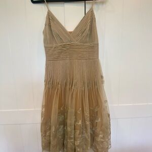 Stunning Gold lace, knee length,cocktail dress